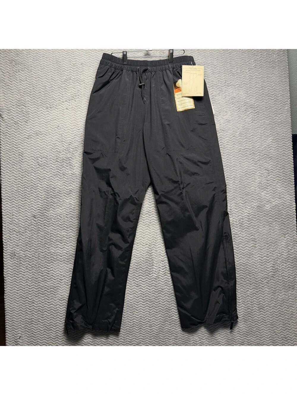 Walls Jacket & Pants Rain Suit Sz L Black Non-insulated Waterproof Breathable